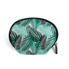 Background Pattern Texture Leaves Design Wallpaper Accessory Pouch (small) by pakminggu