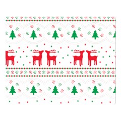 Red Green And Blue Christmas Themed Illustration Premium Plush Fleece Blanket (large) by pakminggu