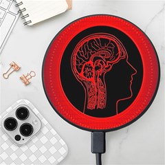 Artificial Intelligence Brain Think Wireless Fast Charger(black) by pakminggu