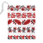 Ukraine Scheme Pattern Kit Ornament Plants Drawstring Pouch (4XL) Back
