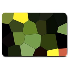 Mosaic Structure Background Tile Large Doormat by danenraven