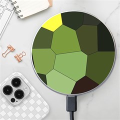 Mosaic Structure Background Tile Wireless Fast Charger(white) by danenraven