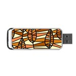 Autumn Leaf Mosaic Seamless Portable USB Flash (One Side) Front