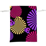 Seamless Halloween Day Of The Dead Lightweight Drawstring Pouch (XL) Back