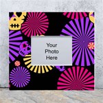 Seamless Halloween Day Of The Dead White Wall Photo Frame 5  x 7  Front