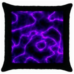 Purple Pattern Background Structure Throw Pillow Case (Black) Front