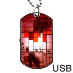 Pattern Structure Light Patterns Dog Tag Usb Flash (two Sides) by danenraven