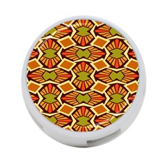 Geometry Shape Retro Trendy Symbol 4-port Usb Hub (one Side) by danenraven