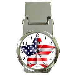 United States Of America Flag Of The United States Independence Day Money Clip Watches by danenraven