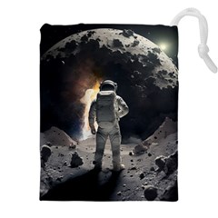 Astronaut Space Walk Drawstring Pouch (4xl) by danenraven