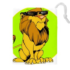 Lion Cartoon Parody Drawstring Pouch (4xl) by danenraven
