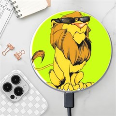 Lion Cartoon Parody Wireless Fast Charger(white) by danenraven