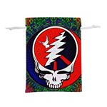 Grateful Dead Pattern Lightweight Drawstring Pouch (M) Back
