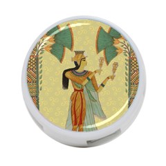 Egyptian Design Man Artifact Royal 4-port Usb Hub (one Side) by Mog4mog4