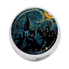 Hogwarts Castle Van Gogh 4-port Usb Hub (two Sides) by Mog4mog4