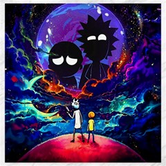 Cartoon Parody In Outer Space Canvas 20  X 20  by Mog4mog4