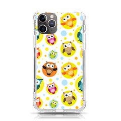 Owl Bird Cartoon Iphone 11 Pro 5 8 Inch Tpu Uv Print Case by Bakwanart