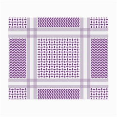 Square Purple Pattern Bead Purple Keffiyeh Purple Geometric Headdress Angle Violet Rectangle Small Glasses Cloth (2 Sides) by Bakwanart