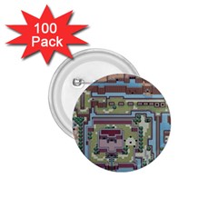 Arcade Game Retro Pattern 1 75  Buttons (100 Pack)  by Bakwanart