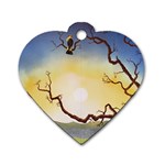 1 (202) Dog Tag Heart (One Side) Front