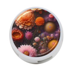Flowers Petals Blossoms Art Flora 4-port Usb Hub (two Sides) by 99art