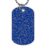 Arrows Doodles Drawing Background Sketch Direction Dog Tag (Two Sides) Front