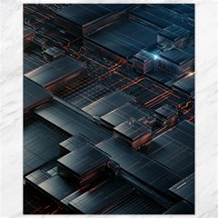 Architectural Design Abstract 3d Neon Glow Industry Canvas 11  X 14  by 99art