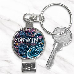 Graffiti Art Psychedelic Art Graphic Design Modern Art Nail Clippers Key Chain by 99art