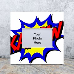 Kapow-comic-comic-book-fight White Box Photo Frame 4  X 6  by 99art