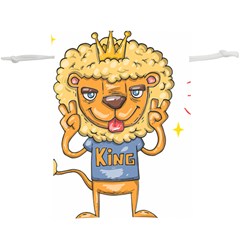 Animation-lion-animals-king-cool Lightweight Drawstring Pouch (xl) by 99art