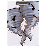 Tornado-twister-angry-comic A4 Acrylic Clipboard Front
