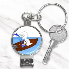 Spirit-boat-funny-comic-graphic Nail Clippers Key Chain by 99art