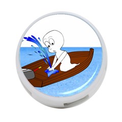 Spirit-boat-funny-comic-graphic 4-port Usb Hub (one Side) by 99art