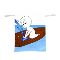 Spirit-boat-funny-comic-graphic Lightweight Drawstring Pouch (l) by 99art