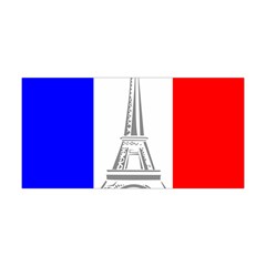 Eiffel-tower-france-flag-tower- Yoga Headband by 99art