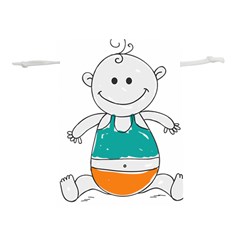 Baby-cute-child-birth-happy Lightweight Drawstring Pouch (l) by 99art