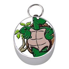 Amphibian-animal-cartoon-reptile Mini Silver Compasses by 99art