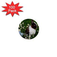 Rabbit 1  Mini Buttons (100 Pack)  by artworkshop