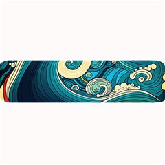 Waves Wave Ocean Sea Abstract Whimsical Abstract Art Large Bar Mat by Cowasu