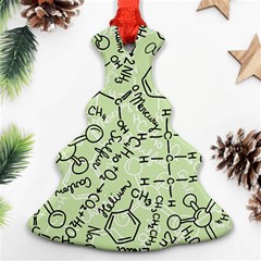 Multicolored Chemical Bond Illustration Chemistry Formula Science Christmas Tree Ornament (two Sides) by Cowasu