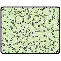 Multicolored Chemical Bond Illustration Chemistry Formula Science Two Sides Fleece Blanket (medium) by Cowasu
