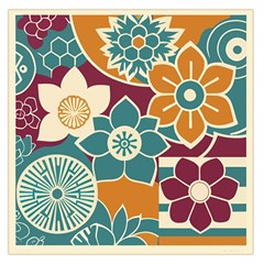 Japanese Folk Art Square Satin Scarf (36  X 36 ) by danenraven