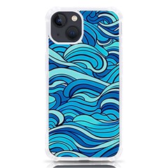 Pattern Ocean Waves Blue Nature Sea Abstract Iphone 13 Tpu Uv Print Case by danenraven