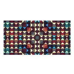 Symmetry Geometric Pattern Texture Satin Shawl 45  X 80  by Bangk1t