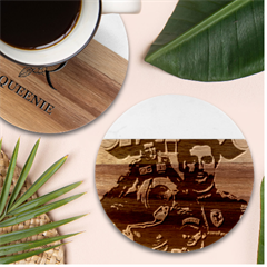 Carlos Sainz Marble Wood Coaster (round) by Boster123