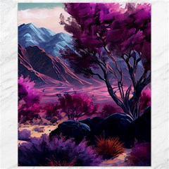 Landscape Painting Purple Tree Canvas 11  X 14  by Ndabl3x