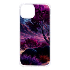 Landscape Painting Purple Tree Iphone 13 Tpu Uv Print Case by Ndabl3x