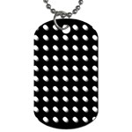 Background Dots Circles Graphic Dog Tag (One Side) Front