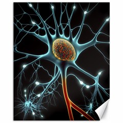 Organism Neon Science Canvas 11  X 14  by Ndabl3x