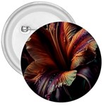 Flower Orange Lilly 3  Buttons Front